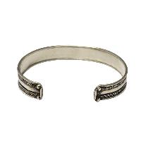 [metal Bracelet] With [silver Duoble Line] Design