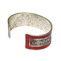 [metal Bracelet], With [stone Setting] Design,[coral]