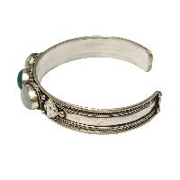 [metal Bracelet],with [stone Setting], [turquoise], [green Onyx]
