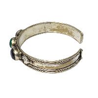 [metal Bracelet],with [stone Setting], [amethyst], [green Onyx]