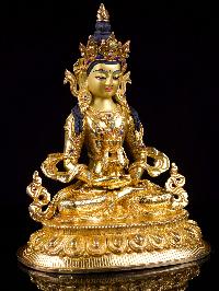 [aparimita], Buddhist Handmade Statue, [full Gold Plated],[stone Setting], [face Painted]