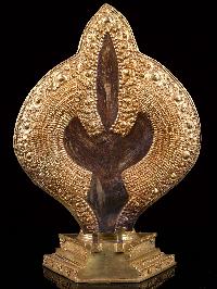 [1000 Armed Lokeshwor], Buddhist Handmade Statue, [full Gold Plated],[stone Setting], [face Painted]