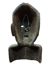 Buddhist Wooden [tribal Mask], [poplar Wood]