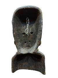 Buddhist Wooden Mask [tribal Mask], Tibetan Style Wtih [traditional Colors], Poplar Wood