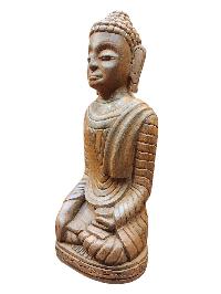 [shakyamuni Buddha], Buddhist Wooden Statue, [poplar Wood]