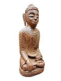 [shakyamuni Buddha], Buddhist Wooden Statue, [poplar Wood]