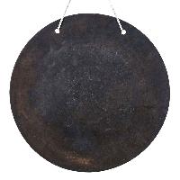 Handmade [gong], Bronze [wind Or Flat] Gong, [sri Yantra] Etching Carving