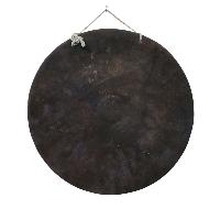 Handmade [gong], Bronze [wind Or Flat] Gong, [medicine Buddha] Etching Carving