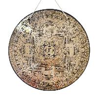 Handmade [gong], Bronze [wind Or Flat] Gong, [mandala] Etching Carving