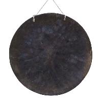 Handmade [gong], Bronze [wind Or Flat] Gong, [sri Yantra] Etching Carving