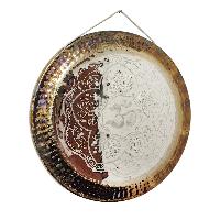 Handmade [gong], Steel Chau Gong, Tam-tam Gong, Symphonic Gong With [om] Etching Carving