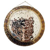 Handmade [gong], Steel Chau Gong, Tam-tam Gong, Symphonic Gong With [om] Etching Carving