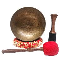 Kopre Singing Bowl, Buddhist Hand Beaten, Antique Finishing, [select Accessories]