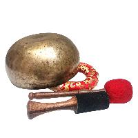 Kopre Singing Bowl, Buddhist Hand Beaten, Antique Finishing, [select Accessories]