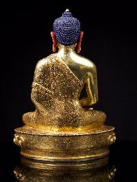 [amitabha Buddha] Buddhist Handmade Statue, [full Gold Plated], [face Painted]