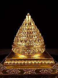 [stupa] Buddhist Handmade Statue, With [full Fold Plated]