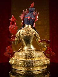 [white Tara]  Buddhist Handmade Statue, [full Gold Plated], [face Painted]