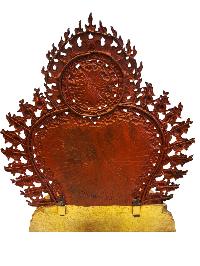 [jambhala: Namtose], Buddhist Handmade Large Statue, [full Gold Plated], [face Painted]