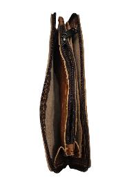 Pure Leather Handmade Purse [brown], [4 Pocket], [2 Zip]