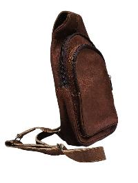 Himalayan Yak Leather [back Pack Bag], [2zip] And [2pocket]