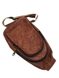 Himalayan Yak Leather [back Pack Bag], [2zip] And [2pocket]