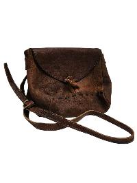 Himalayan Yak Leather Office Shoulder Bag [1 Pockets], With [hook Lock]