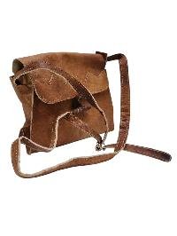 Himalayan Yak Leather Office Shoulder Bag [1 Pockets], [1 Zip], With [hook Lock]