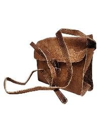 Himalayan Yak Leather Office Shoulder Bag [1 Pockets], [1 Zip], With [hook Lock]