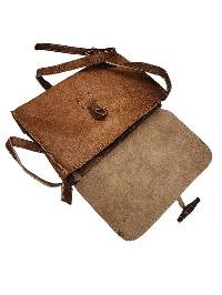 Himalayan Yak Leather Office Shoulder Bag [1 Pockets], [1 Zip], With [hook Lock]