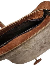 Himalayan Yak Leather Office Shoulder Bag [1 Pockets], [1 Zip], With [hook Lock]