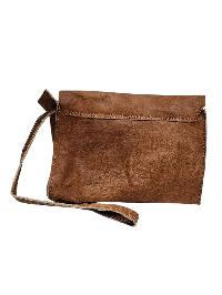 Himalayan Yak Leather Office Shoulder Bag [1 Pockets], [1 Zip], With [hook Lock]