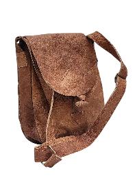 Himalayan Yak Leather Office Shoulder Bag [1 Pockets], [1 Zip], With [hook Lock]