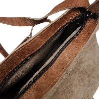 Himalayan Yak Leather Office Shoulder Bag [1 Pockets], [1 Zip], With [leather Stripe Lock]