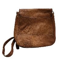 Himalayan Yak Leather Office Shoulder Bag [1  Pockets], [1 Zip],  With [hook Lock]