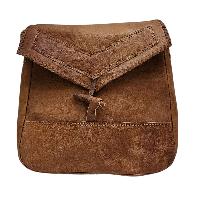 Himalayan Yak Leather Office Shoulder Bag [1  Pockets], [1 Zip],  With [hook Lock]