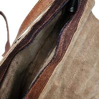 Himalayan Yak Leather Office Shoulder Bag [3 Pockets], [1 Zip], With [hook Lock]