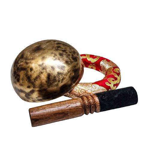 Jambati Singing Bowl, [tiger Antique], Buddhist Hand Beaten, Antique Finishing, [select Accessories], [select Accessories]