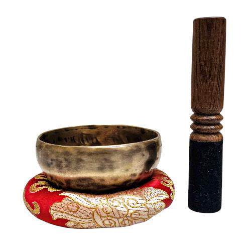 Jambati Singing Bowl, [tiger Antique], Buddhist Hand Beaten, Antique Finishing, [select Accessories], [select Accessories]