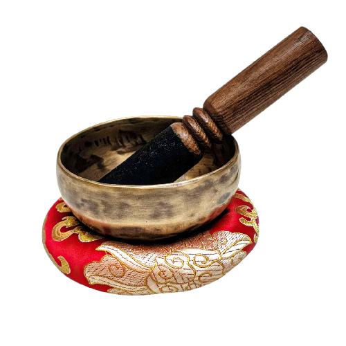 Jambati Singing Bowl, [tiger Antique], Buddhist Hand Beaten, Antique Finishing, [select Accessories], [select Accessories]