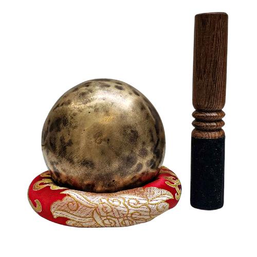 Jambati Singing Bowl, [tiger Antique], Buddhist Hand Beaten, Antique Finishing, [select Accessories], [select Accessories]