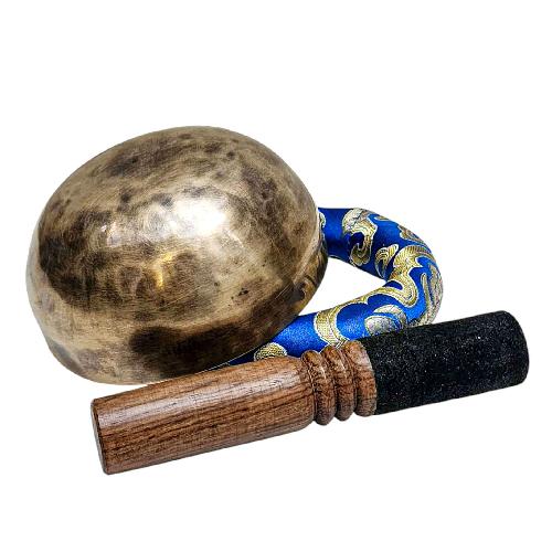 Jambati Singing Bowl, [tiger Antique], Buddhist Hand Beaten, Antique Finishing, [select Accessories], [select Accessories]