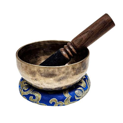 Jambati Singing Bowl, [tiger Antique], Buddhist Hand Beaten, Antique Finishing, [select Accessories], [select Accessories]
