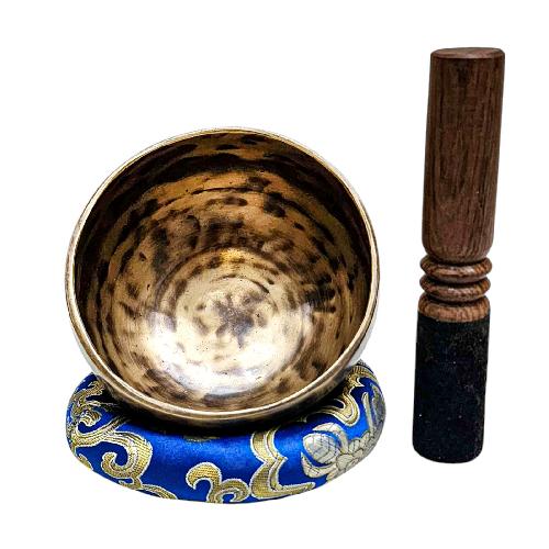Jambati Singing Bowl, [tiger Antique], Buddhist Hand Beaten, Antique Finishing, [select Accessories], [select Accessories]