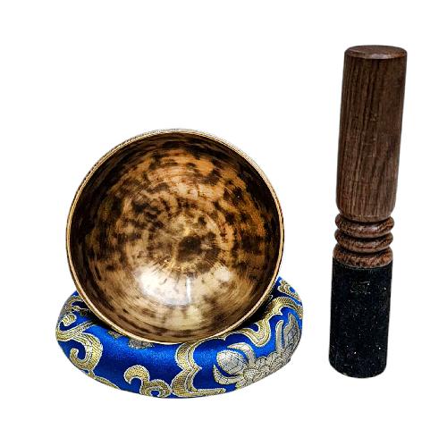 Jambati Singing Bowl, [tiger Antique], Buddhist Hand Beaten, Antique Finishing, [select Accessories], [select Accessories]