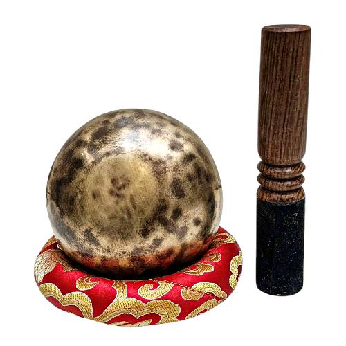 Jambati Singing Bowl, [tiger Antique], Buddhist Hand Beaten, Antique Finishing, [select Accessories], [select Accessories]