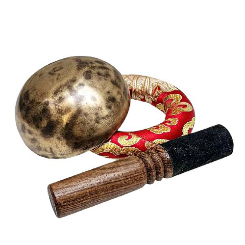 Jambati Singing Bowl, [tiger Antique], Buddhist Hand Beaten, Antique Finishing, [select Accessories], [select Accessories]