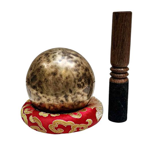 Jambati Singing Bowl, [tiger Antique], Buddhist Hand Beaten, Antique Finishing, [select Accessories], [select Accessories]