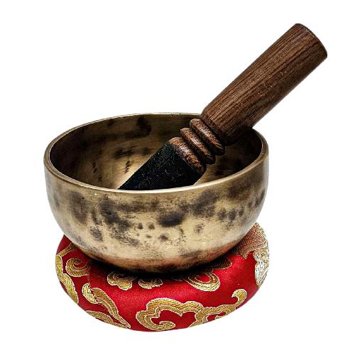 Jambati Singing Bowl, [tiger Antique], Buddhist Hand Beaten, Antique Finishing, [select Accessories], [select Accessories]