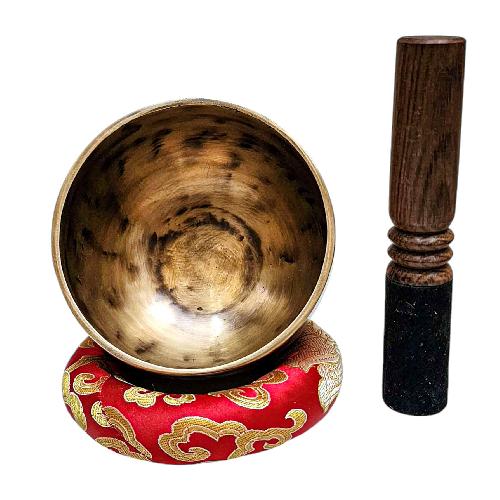 Jambati Singing Bowl, [tiger Antique], Buddhist Hand Beaten, Antique Finishing, [select Accessories], [select Accessories]