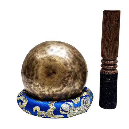 Jambati Singing Bowl, [tiger Antique], Buddhist Hand Beaten, Antique Finishing, [select Accessories], [select Accessories]